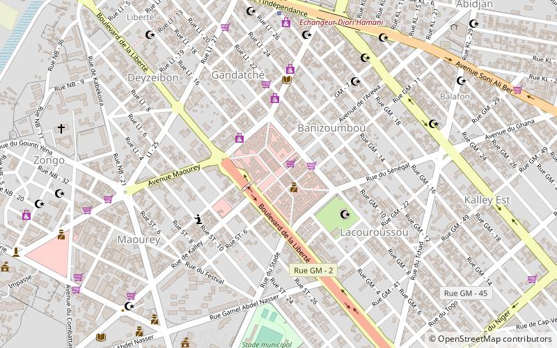 Grand Marché location map