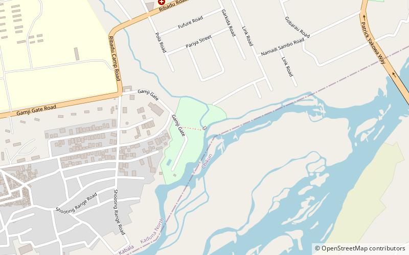 Lugard Footbridge location map