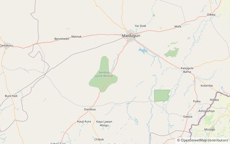 Chad Basin National Park location map