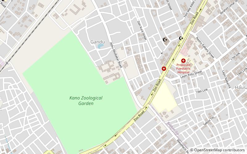kano state zoological garden location map