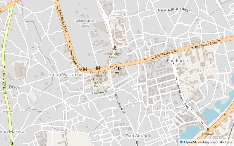 Gidan Makama Museum location map