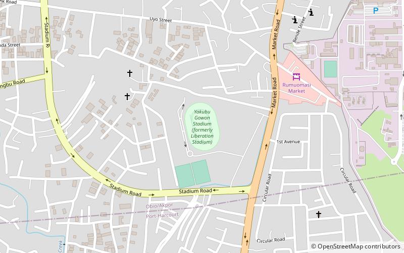 yakubu gowon stadium port harcourt location map