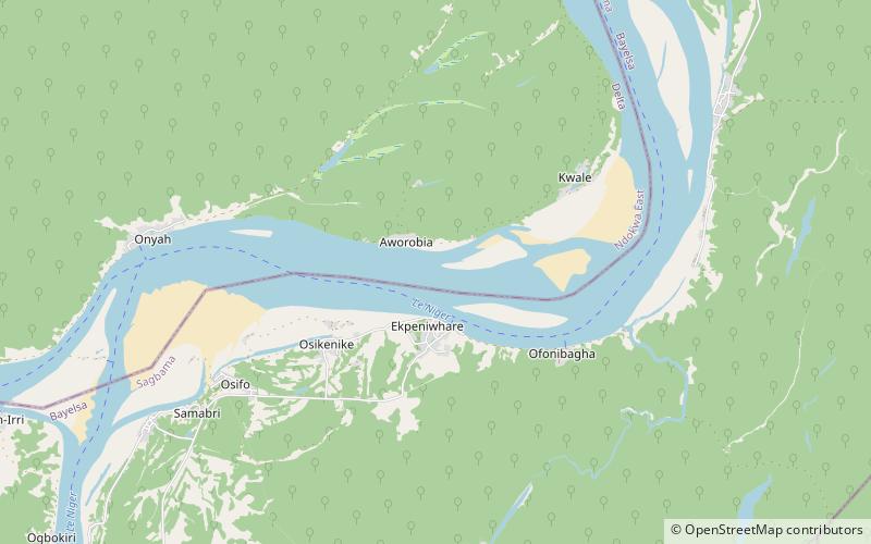 Niger Delta location map