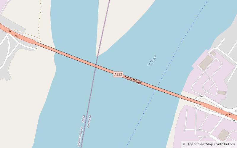 River Niger Bridge location map
