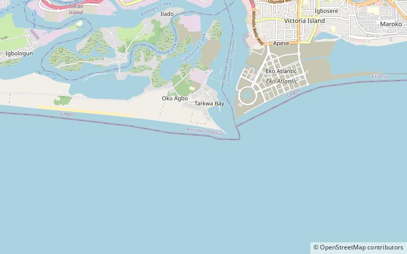 lighthouse beach lagos location map