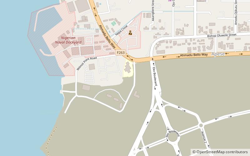 Federal College of Fisheries and Marine Technology location map