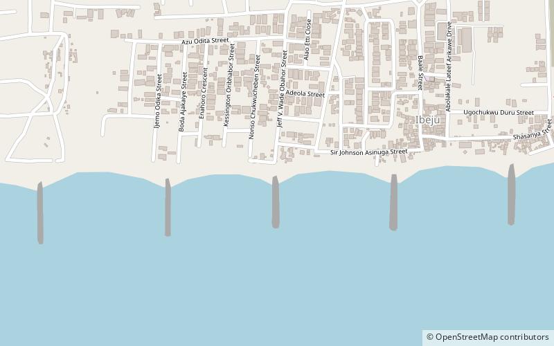 Alpha Beach location map