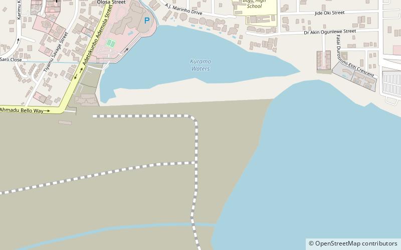 kuramo beach lagos location map