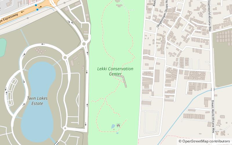 Lekki Conservation Centre location map