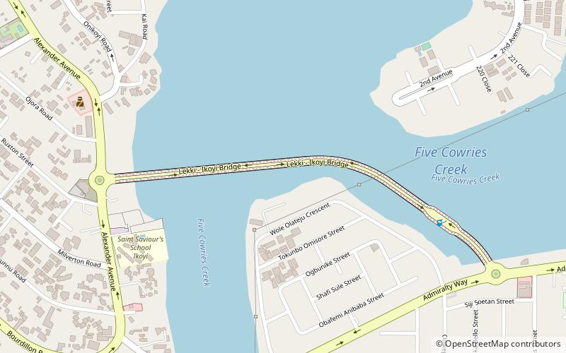 Lekki-Ikoyi Link Bridge location map