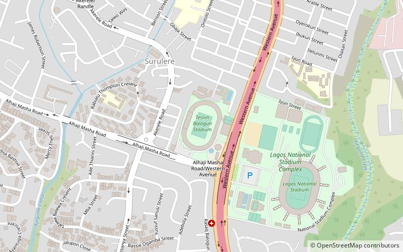 Teslim Balogun Stadium location map