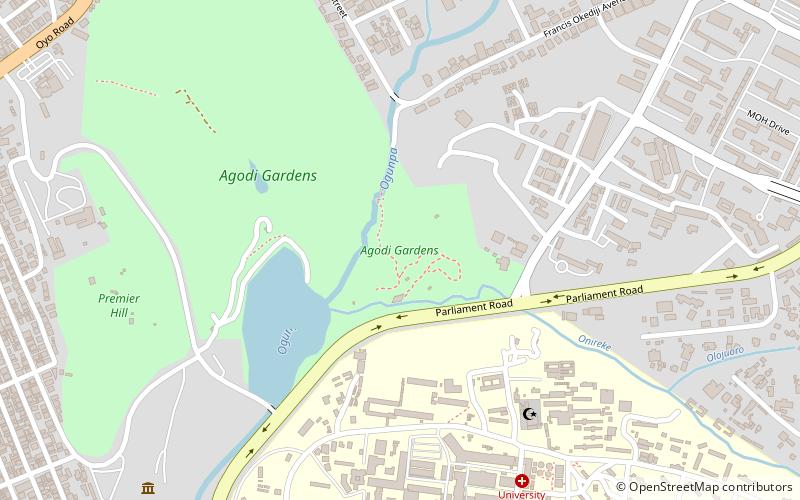 Agodi Gardens location map