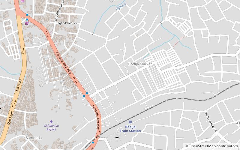 Bodija Market location map