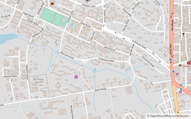 Université d'Ibadan location map