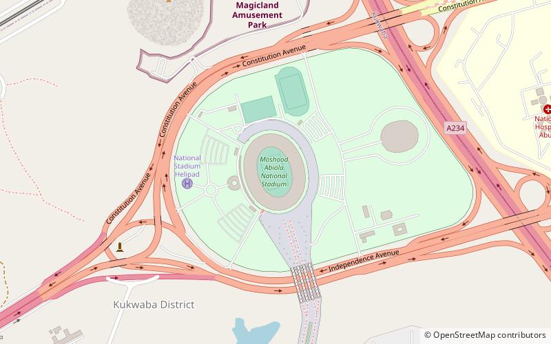 Moshood Abiola National Stadium location map
