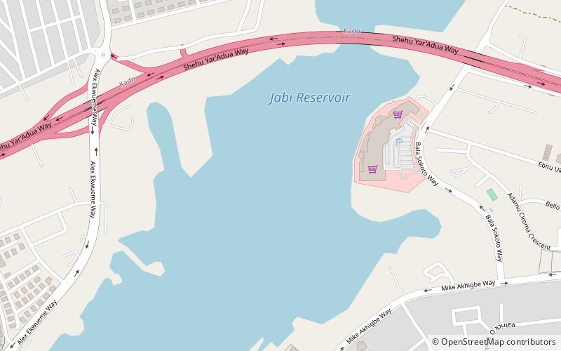 Jabi Lake location map