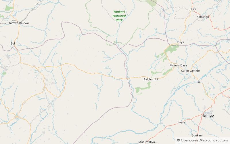 Yankari-Nationalpark location map