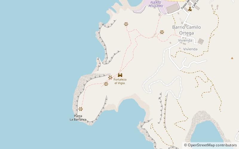 Fortaleza el Vigia. location map
