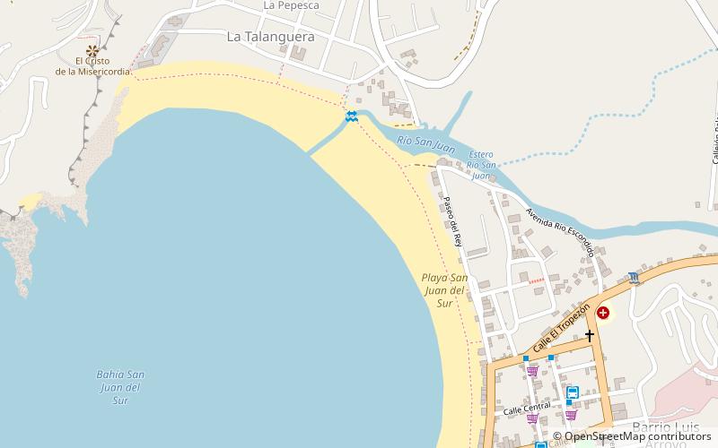 playa san juan del sur location map