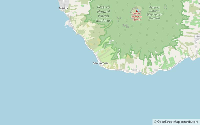 playa san ramon ometepe location map