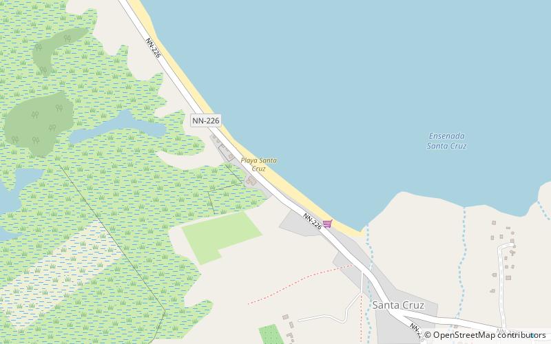 Playa Santa Cruz location map