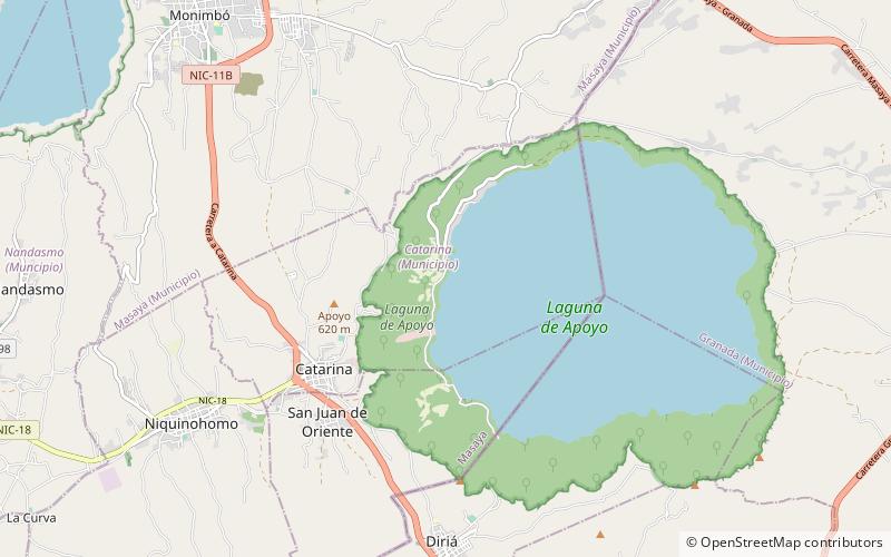don jose laguna de apoyo location map