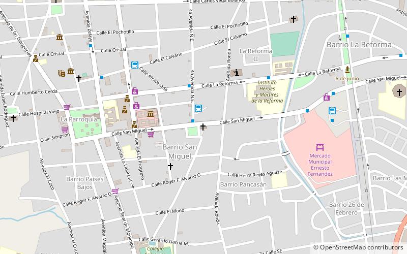 parque san miguel masaya location map