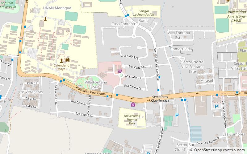 calle miel nicaragua managua location map