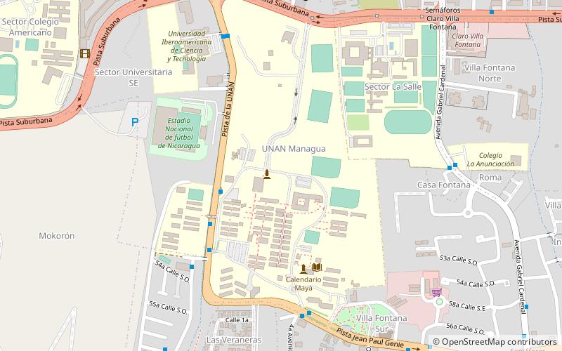 National Autonomous University of Nicaragua location map