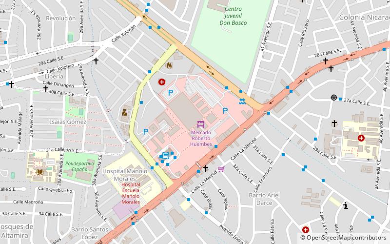 mercado roberto huembes managua location map