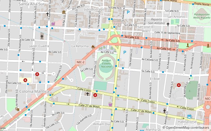 Stade national Dennis Martínez location map