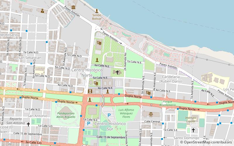 Alte Kathedrale Santiago de Managua location map