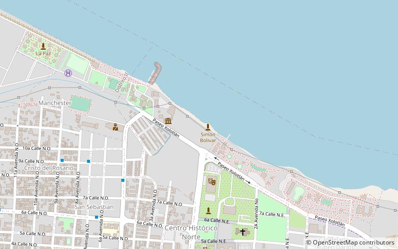 seawall managua location map