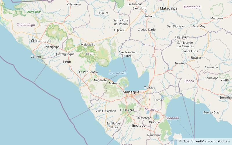 Jezioro Managua location map