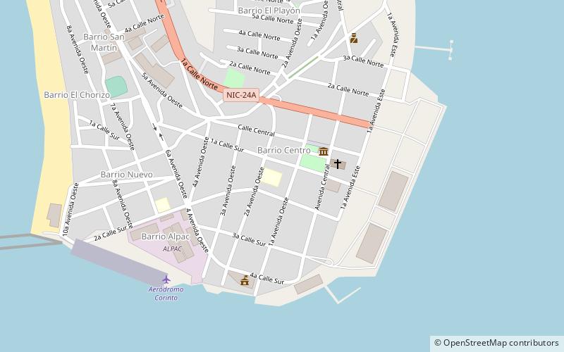 Corinto location map