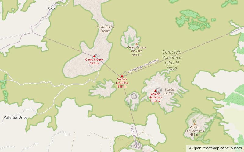 Las Pilas location map