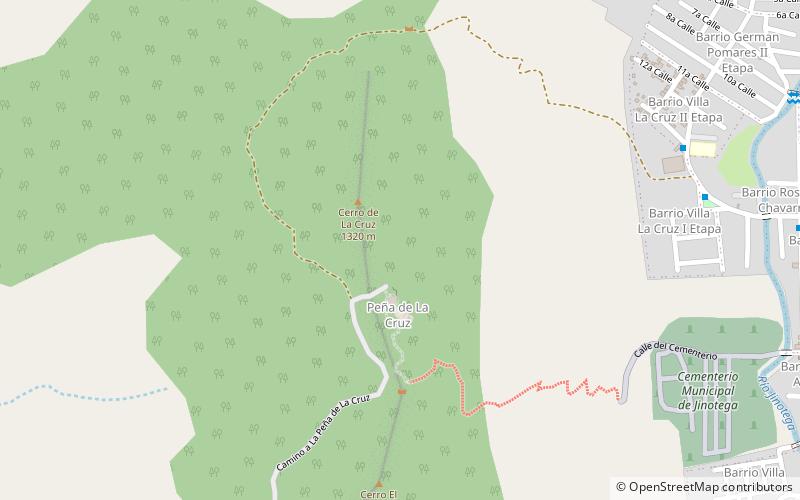 Peña de La Cruz location map