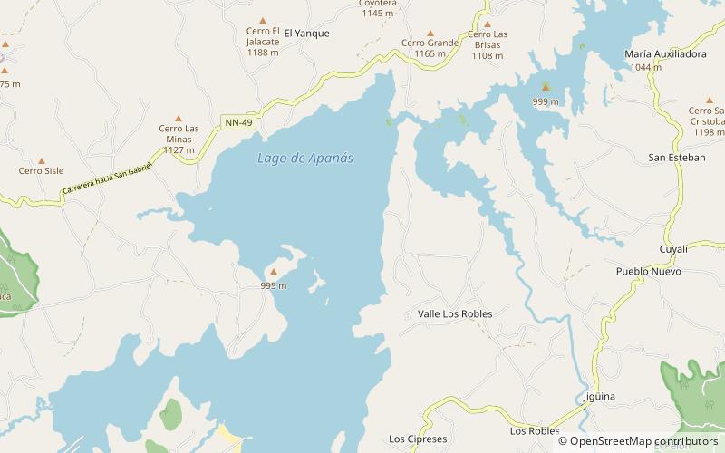 Lac Apanás location map