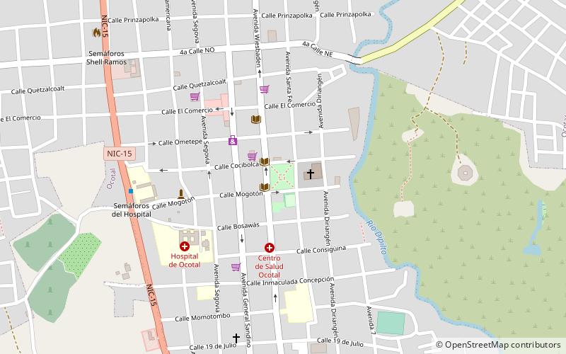 parque central ocotal location map