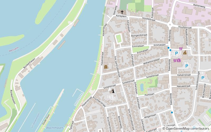 Maas Binnenvaartmuseum location map