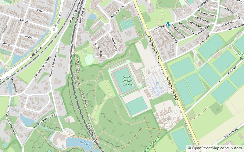 Stadion De Koel location map