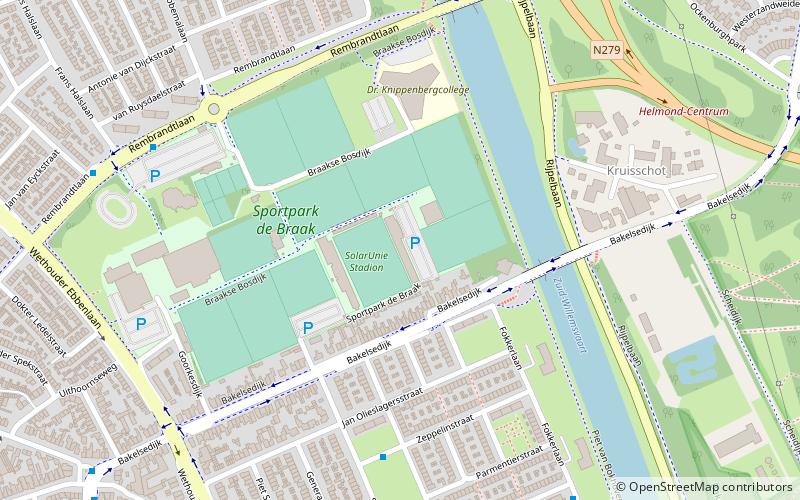 Stadion De Braak location map