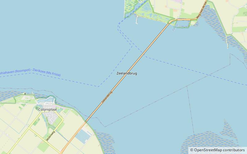 Zeelandbrug location map