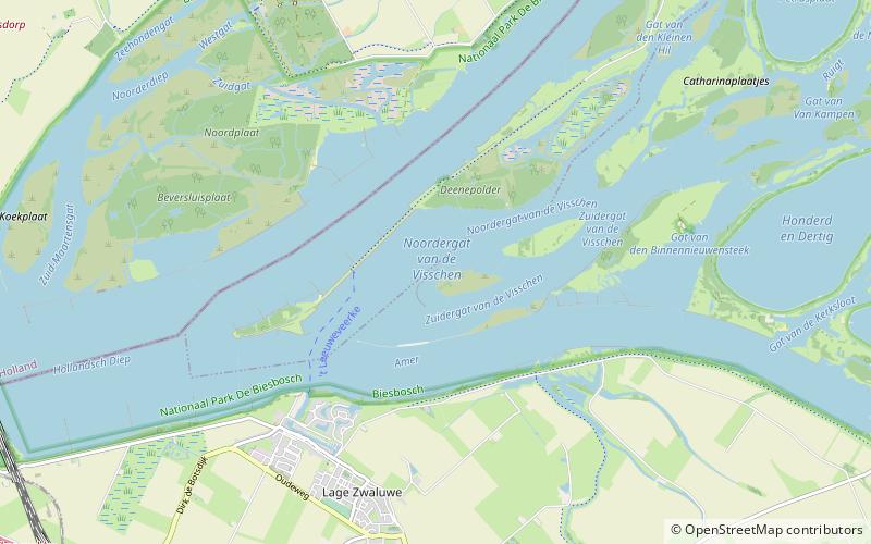 delta de la meuse et du rhin parc national de biesbosch location map
