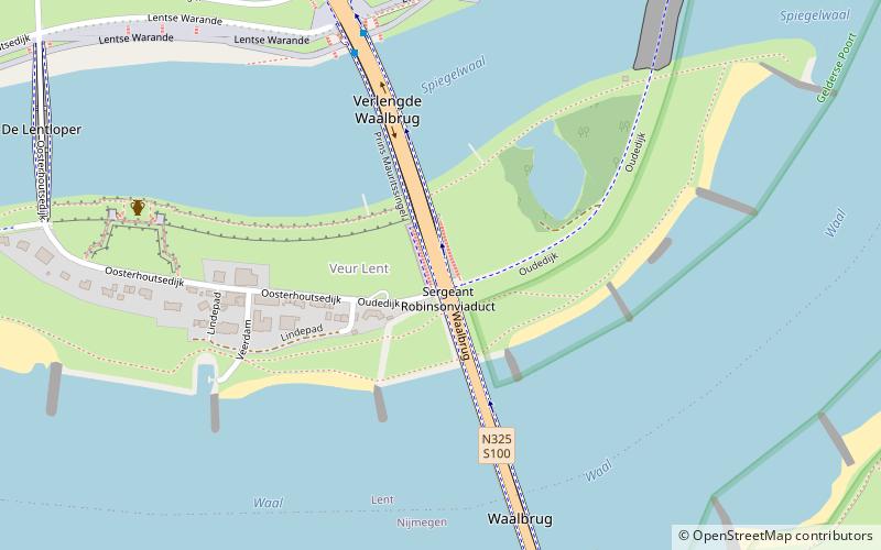 Waalbrücke Nijmegen location map