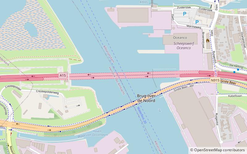 Noordtunnel location map