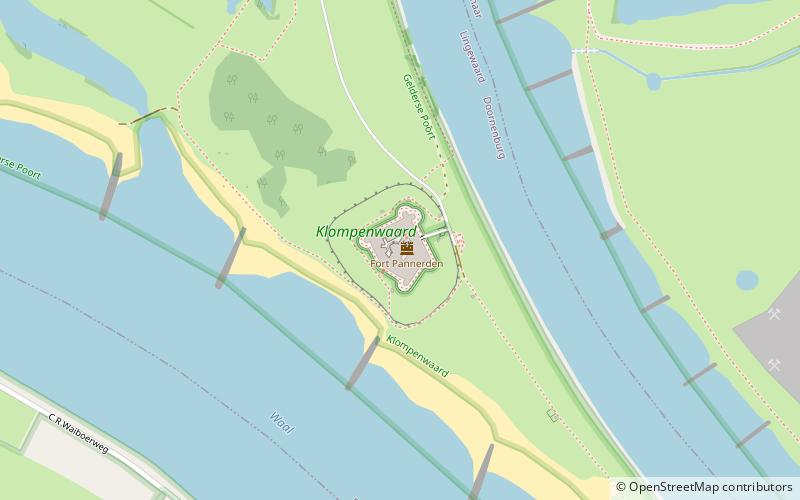 Fort Pannerden location map
