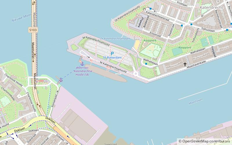SS Rotterdam location map