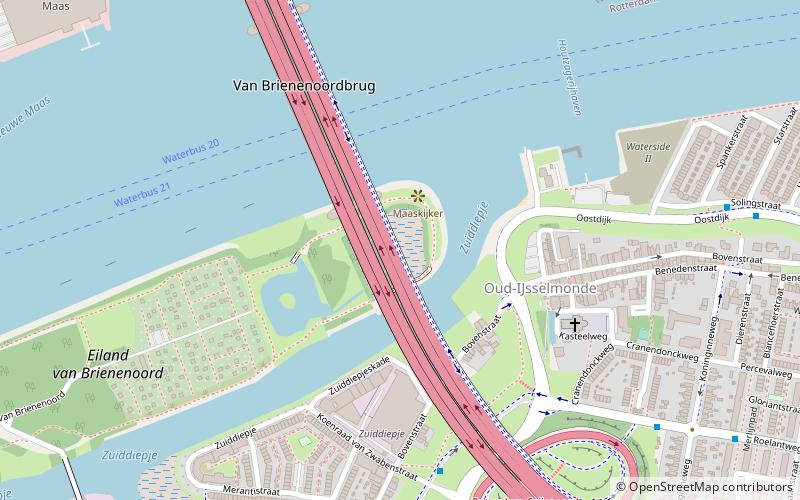 Van Brienenoord Bridge location map