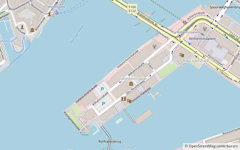 Rotterdam Cruise Terminal location map